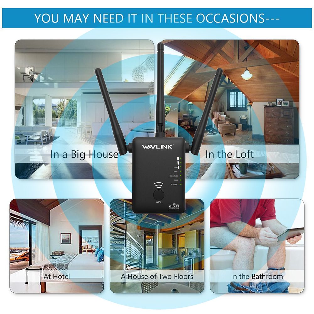 Wavlink AC750 Dual Band WIFI Range Extender